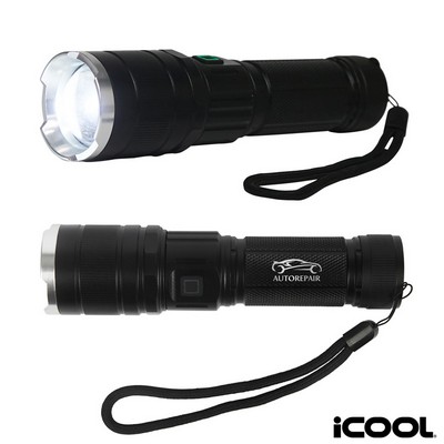 iCOOL Telluride Rechargeable 480-Lumen Aluminum Tactical Flashlight