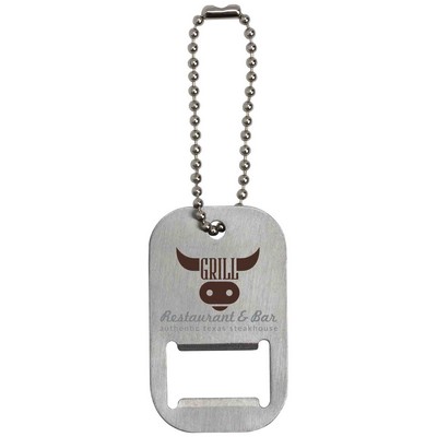 Dog Tag Bottle Opener Keytag